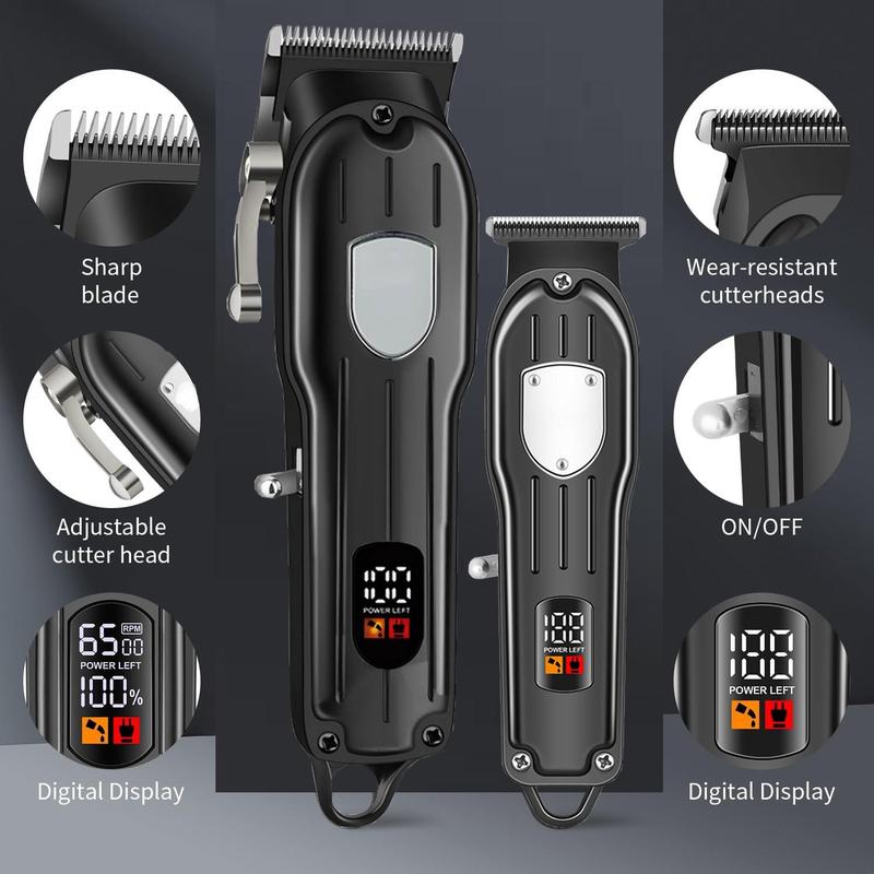 4 in 1 Hair Cutting Grooming Kit, 1 Box Professional Hair Clippers and Shaver Set, Cordless Beard Trimmer for Men, Rechargeable Barber Clippers Set, Barber Kit,  Trimmer Set