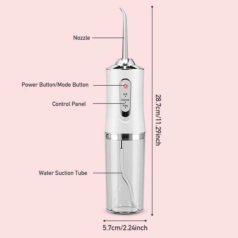 water flosser Christmas Special Offer High Quality High Quality Portable Oral Irrigator Only 9.9 RMB 4 in 1 | Cordless Oral Irrigator with Dly Mode and 4 Nozzles, IPX7 Waterproof, 3 Cleaning Modes, Powerful Mini Bursts for Teeth and Braces Care