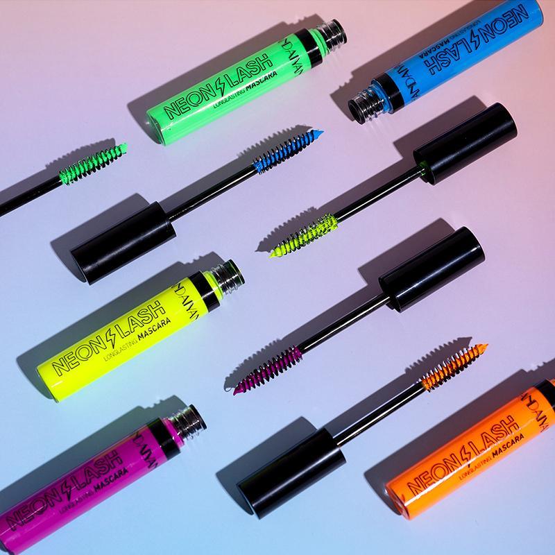 UV Glow Neon Mascara, Long Lasting Waterproof Mascara, Colorful Smudge-proof Fluorescent Colorful Mascara, Face Body Paint, Cosmetic Gift For Women & Girls