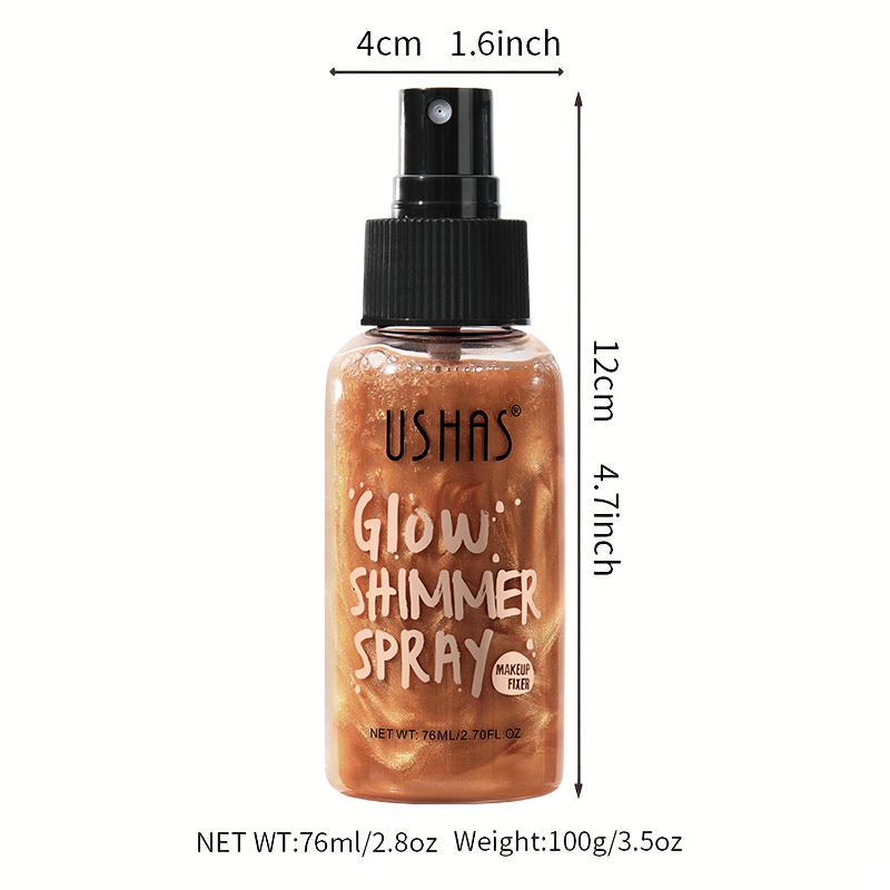 Body Glitter Spray for Hair and Body, Hairspray for Clothes, Long-Lasting Body Shimmer Spray Suitable for Stage, Festival Rave and Makeup Prom