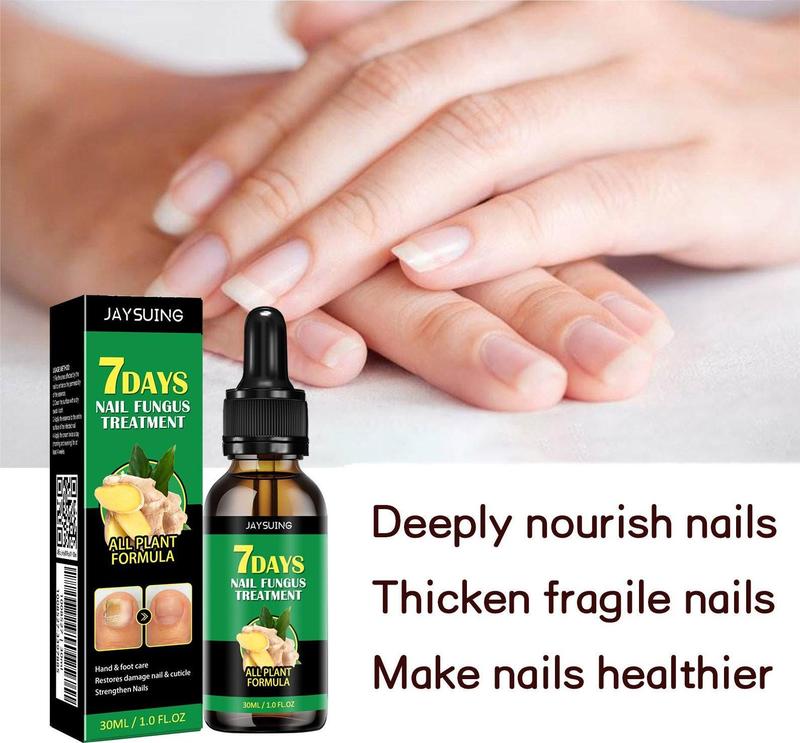 JAYSUING Ginger Nail Strengthen Oil, Moisturizes and Thickens Nails -longer, Stronger and Brighter Nails, Nail Care Product