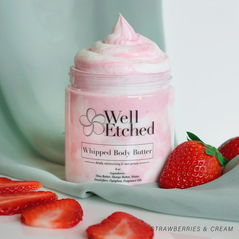 Non-greasy Whipped Body Butter | shea butter, mango butter, natural hydrating moisturizer