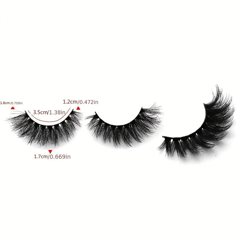 4 Pairs Full Eyelashes Thick Curling False Eyelashes, 17mm Fluffy Eyelashes For Party Eye Makeup, Christmas Gift