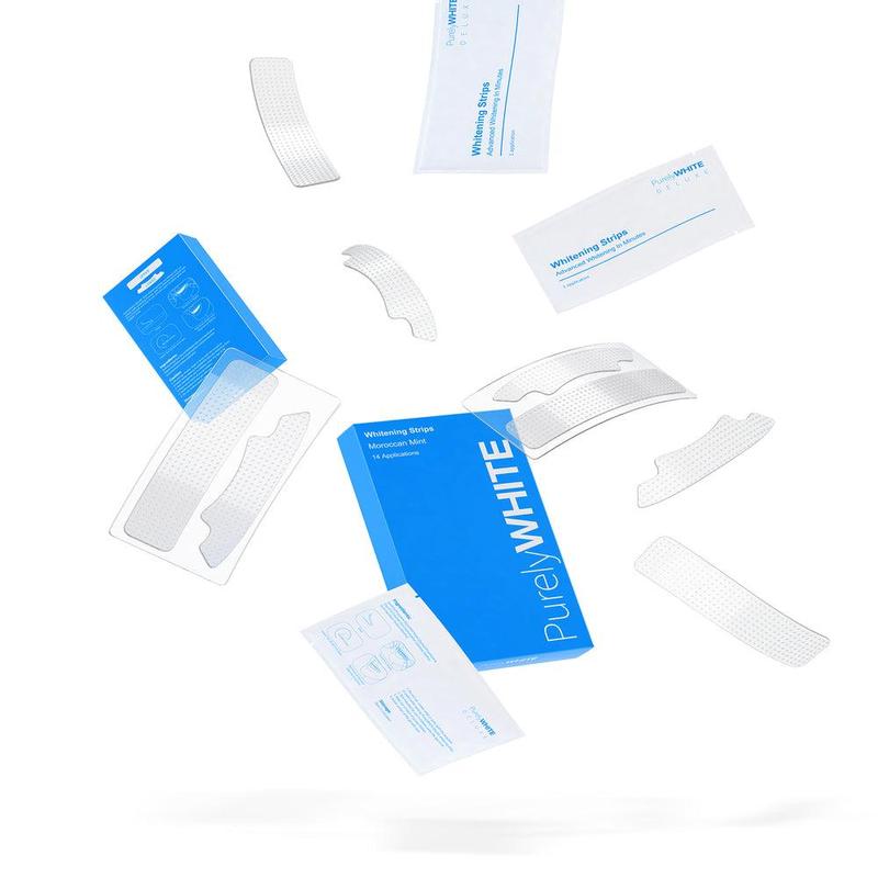 PurelyWHITE | Teeth Whitening Strips | Peroxide-Free | Instant Whitening For Sensitive Teeth