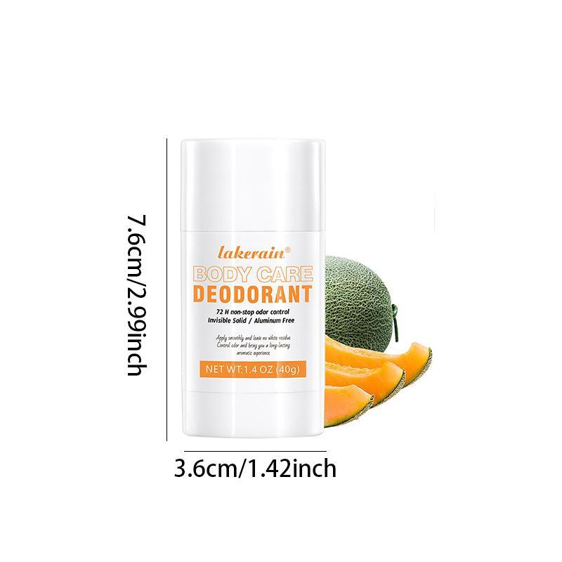 Fruit Flavor Deodorant Stick, 2 Counts set Refreshing Body Deodorant, Natural Deodorant Stick, Body Care Product for Women & Men