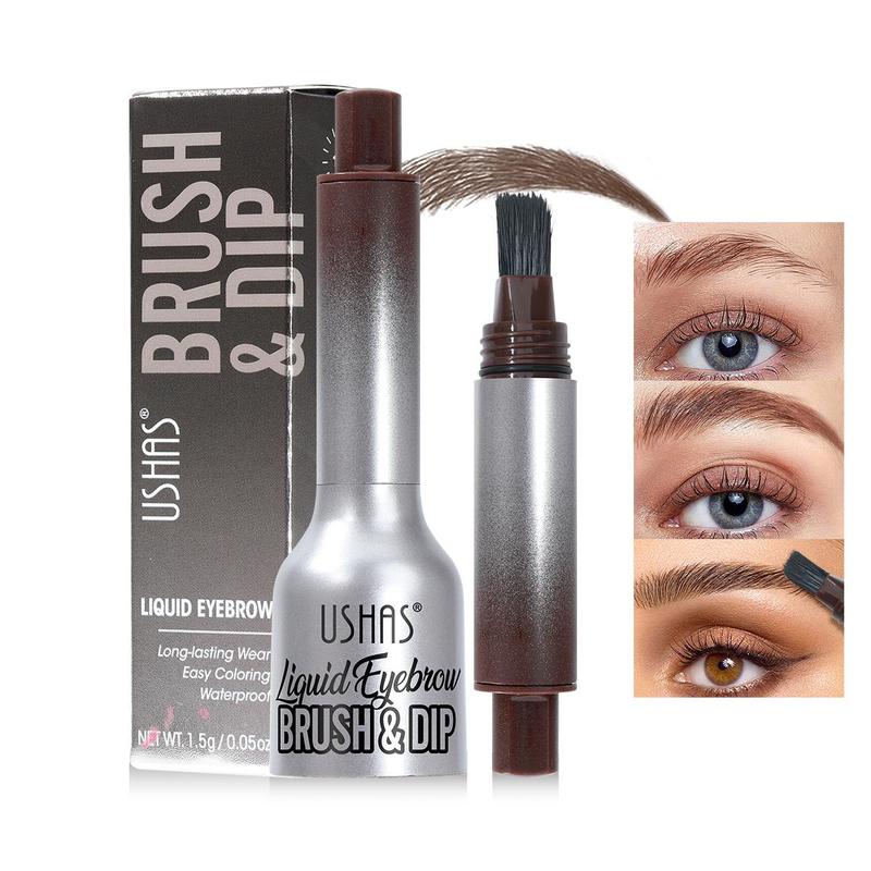 Waterproof Eyebrow Dyeing Liquid with Brush, 1 Count Long Lasting Natural Eyebrow Makeup Tool, Professional Eye Makeup Products for Women