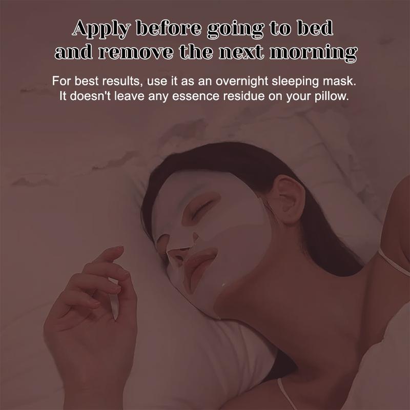 JOYYE Deep Collagen Face Mask, Moisturizing Face Mask, Face Masks for Women, Moisturizing Skin Care, All Skin Types, Comfort - 5PCS