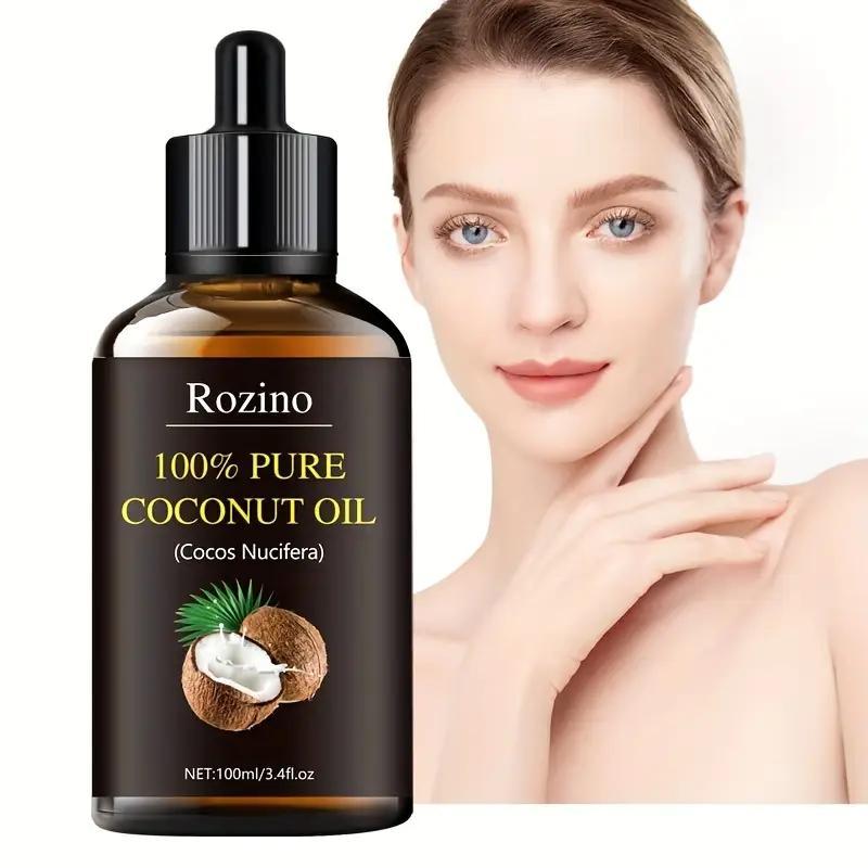 Natural Coconut Essential Oil, 1 Count Natural Herbal Essential Oil for Hair Care, Massage, Shower, Skin Care, Face, Nail, Body Care, Gift for Women and Men