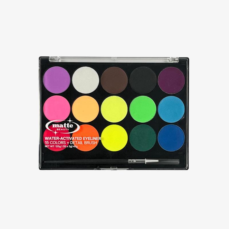 Water-Activated UV-Glow Graphic Eyeliner Palette