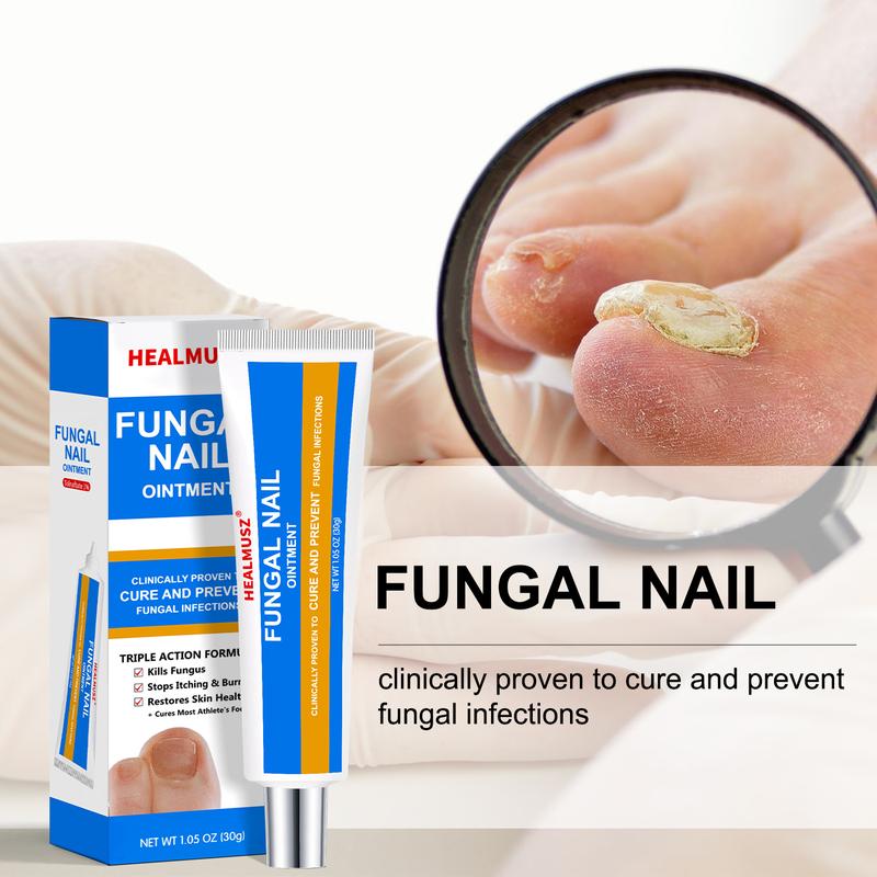 HEALMUSZ Nail Fungus Cream - Repair Damage and Fungal Infections - Clear and gentle recovery oregano tea Healthcare Treatment footcream