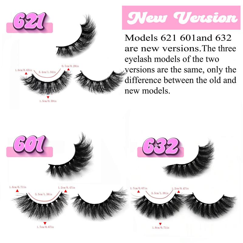 Fluffy False Eyelashes for Lash Extensions, 27 Pairs Natural Curling Strip Lashes, Full Volume Lash Clusters for Eyelash Extensions, Volumized Falsies Eyelashes, Cosmetic Spider Lashes Makeup Products, Fall Gift, Christmas Gift