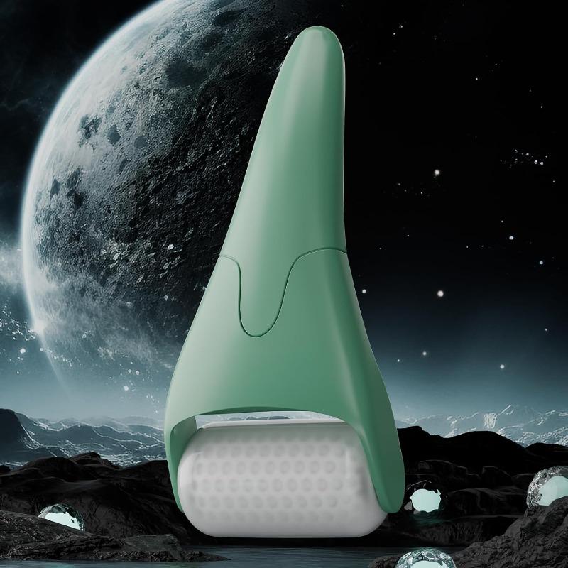 Ice Roller and Gua Sha Facial Tools, Skin Care Tools for Face Massager Self Care Gift for Men Women - Green