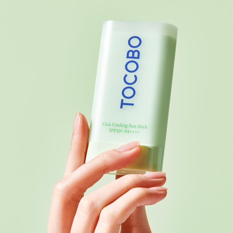 [TOCOBO] CICA COOLING SUN STICK SPF50+ PA++++ 19g, Moisturizing, Sunscreen, Non-comedogenic CIca Cooling Sun reapplying sunstick Balm Hyaluronic