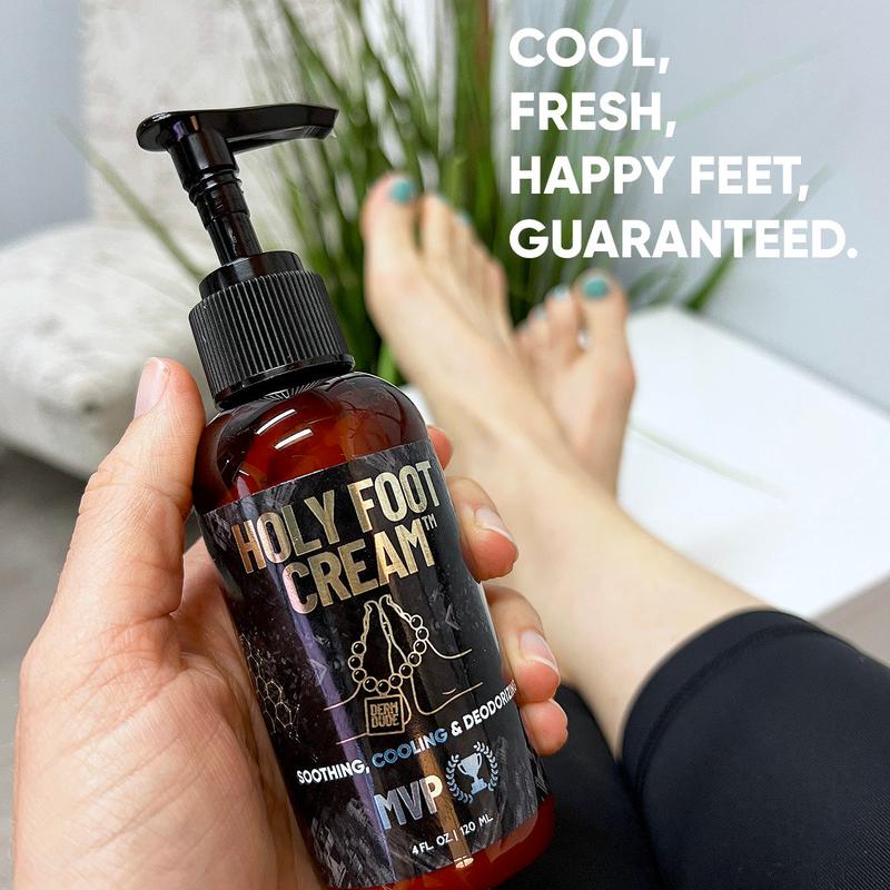 Foot & Sack Power Pack with Happy Sack Cooling Cream and Holy Foot Antifungal Deodorizer Body Care Comfort Skin Repair Cosmetics Skin Care