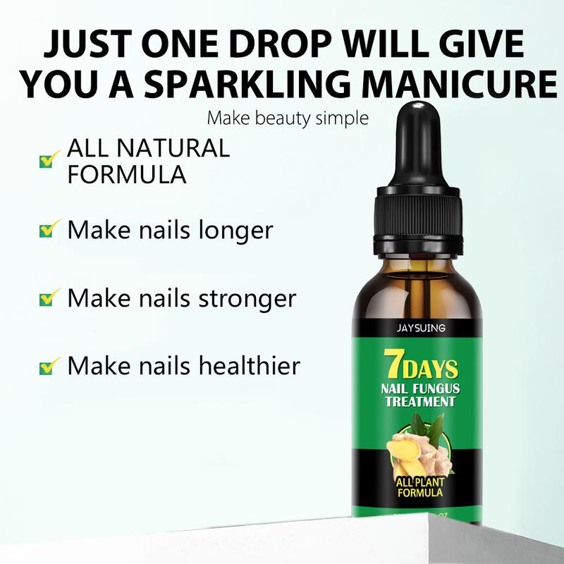 JAYSUING Ginger Nail Strengthen Oil, Moisturizes and Thickens Nails -longer, Stronger and Brighter Nails, Nail Care Product