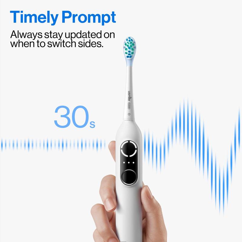 usmile P10 Pro Sonic Electric Toothbrush with USB-C Rechargeable and Pressure Control, Lasting 6 months on Single Charge