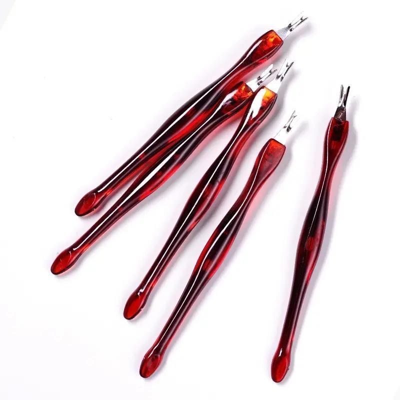 5pcs set Nail Cuticle Fork, Stainless Steel Nail Art Dead Skin Knife, Exfoliating Dead Skin Shovel for Professional Manicure and Pedicure