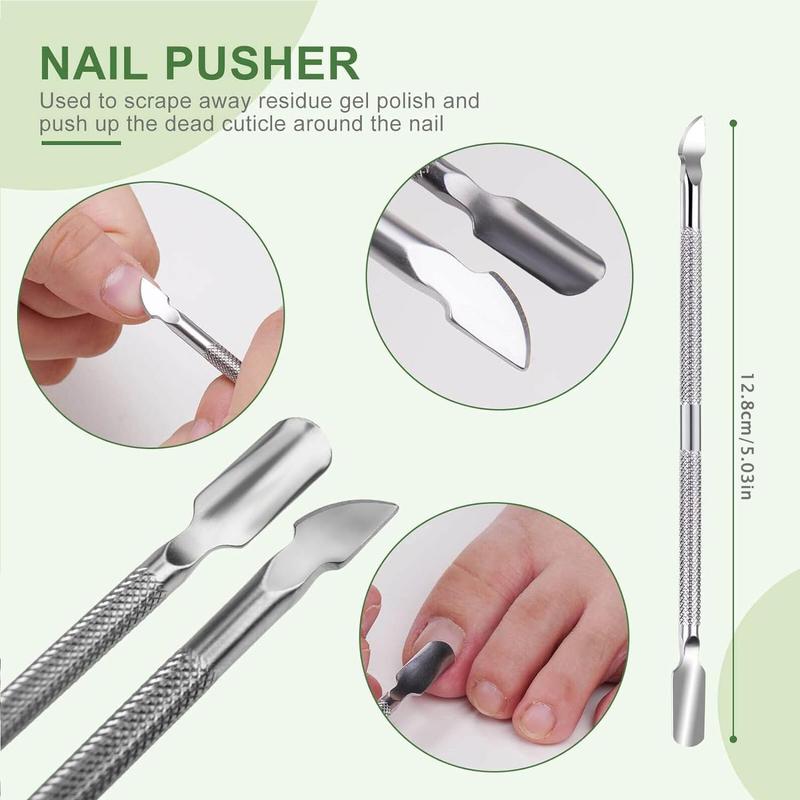 Professional Ingrown Toenail Tool, 5 Counts set Stainless Steel Toenail File and Lifters Tool Kit, Multi-use Under Nail Cleaner Tools Nail Care & Manicure Set for Daily Use