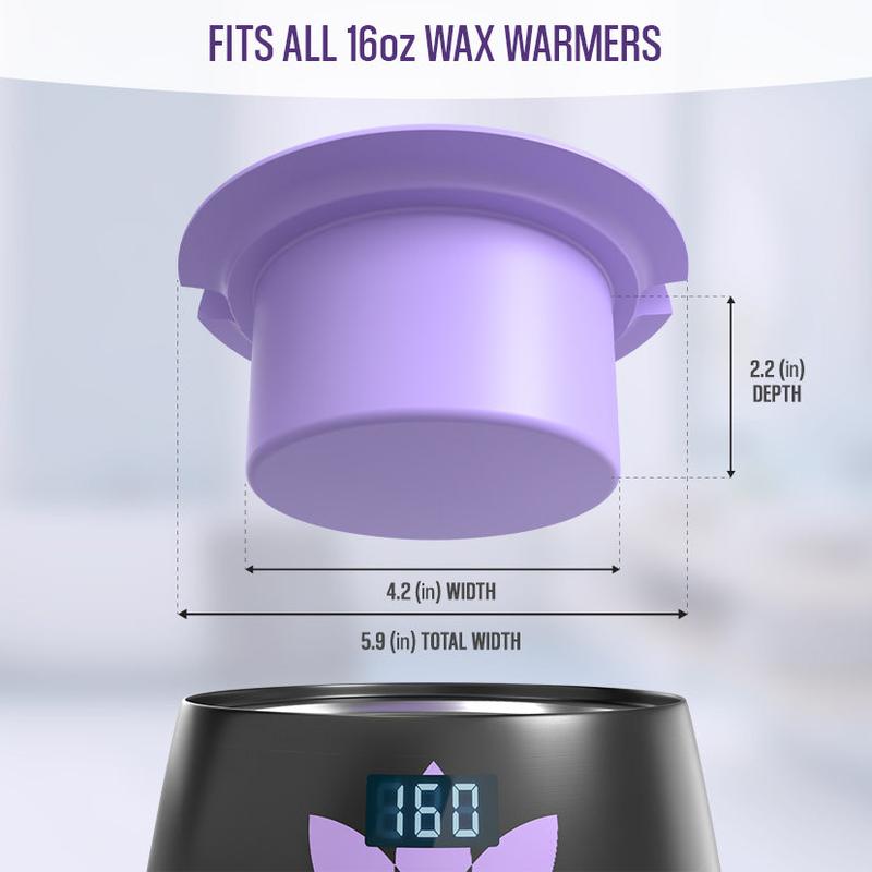 Silicone Bowl for Wax Pot by Tress Wellness | Removable Bowl to Store & Reuse Wax | Easy Wax Warmer Cleaning & Storage | Your Waxing Hair Removal BFF