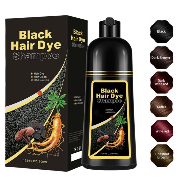 3 in 1 Hair DyeShampoo-Can cover gray hairs,HerbalIngredients Natural Shampoo,ContainsGinseng Extract,Plant Haircare，Natural Haircoloring color shampoo hair dye shampoo Gentle Gift Salon