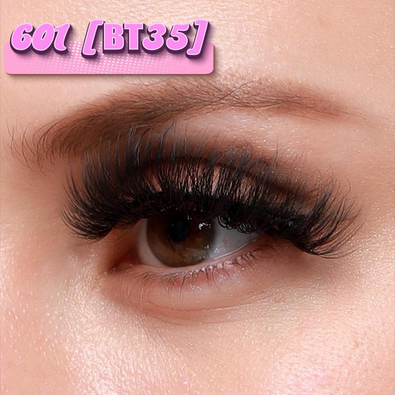 Fluffy False Eyelashes for Lash Extensions, 27 Pairs Natural Curling Strip Lashes, Full Volume Lash Clusters for Eyelash Extensions, Volumized Falsies Eyelashes, Cosmetic Spider Lashes Makeup Products, Fall Gift, Christmas Gift