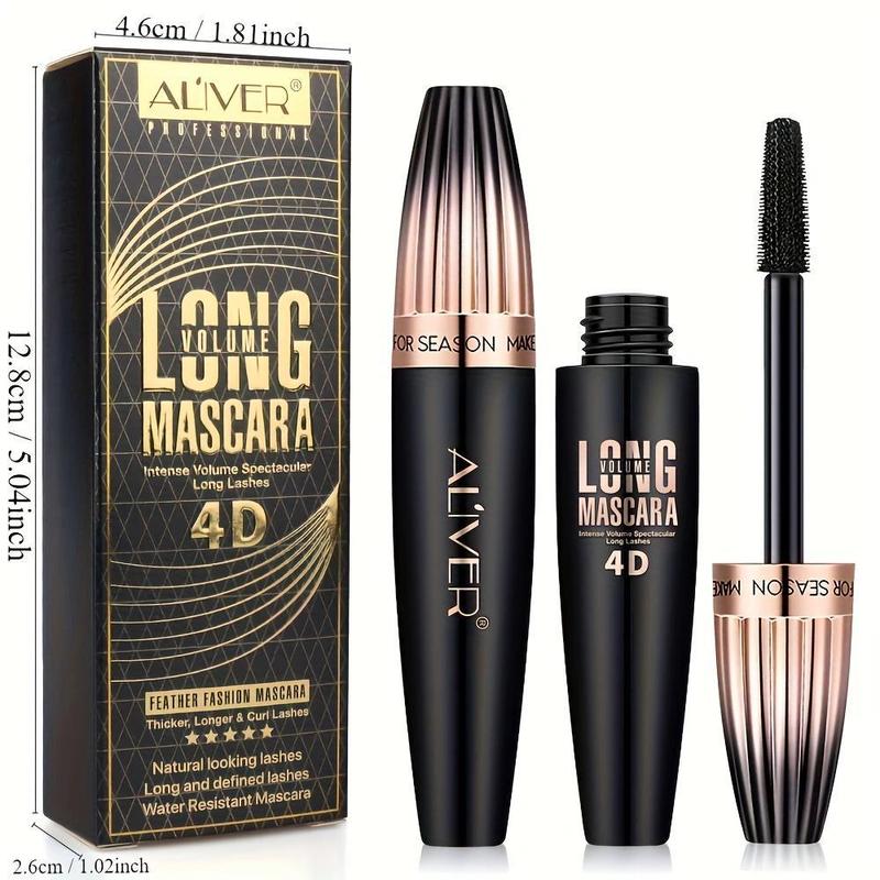 Long Lasting Mascara, 1 Count 2 Counts Waterproof Eyelash Extensions Mascara, Professional Eye Enhancement Makeup Products for Women & Girls