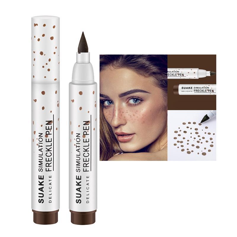 Natural Simulation Freckle Makeup Pen, 4 Counts set Waterproof Long Lasting Freckle Stick, Easy Coloring Freckle Pen, Makeup Accessories