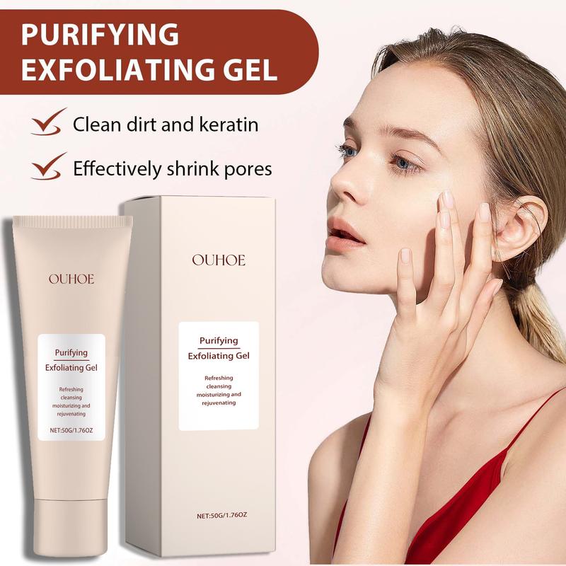 2Pack OUHOE Purifying Gel Exfoliating Facial Pore Cleansing Gel Cleanser Comfort Skin Repair Skincare Facial Wash Gift Cherry Cherry Blossom