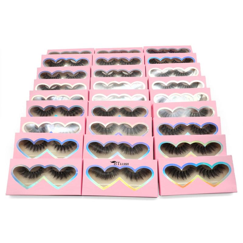 Fluffy False Eyelashes for Lash Extensions, 27 Pairs Natural Curling Strip Lashes, Full Volume Lash Clusters for Eyelash Extensions, Volumized Falsies Eyelashes, Cosmetic Spider Lashes Makeup Products, Fall Gift, Christmas Gift