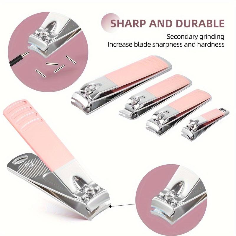 Manicure Set With Storage Case, 1 Set Portable Multi-functional Nail Clipper Kit Pedicure Care Tool, Nail Kit For Women & Men, Christmas Gift