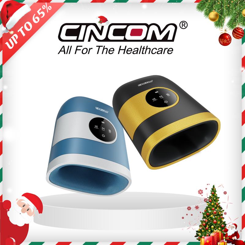 CINCOM Upgraded Hand Massager, Cordless Hand Massager with Heat for Gifts