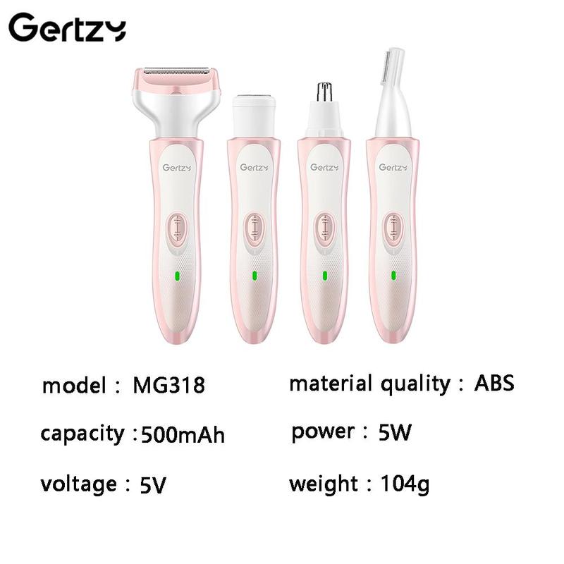 4 in 1 Electric Shaver, 1 Set Multifunctional Electric Hair Trimmer, Nose Hair Shaver, Personal Care Appliances for Women