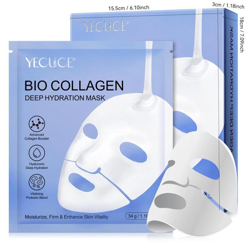 Collagen Firming Mask, 6 Counts set Deeply Moisturizing Facial Masks, Hydrating Facial Mask, Face Mask for Women & Men