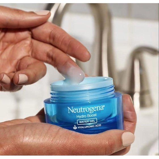 [W] Neutrogena Hydro Boost Hyaluronic Acid Hydrating Water Gel Daily Face Moisturizer for Dry Skin, Oil-Free, Non-Comedogenic & Dye-Free Face Lotion, 1.7 oz 50 ml