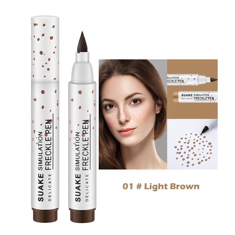 Natural Simulation Freckle Makeup Pen, 4 Counts set Waterproof Long Lasting Freckle Stick, Easy Coloring Freckle Pen, Makeup Accessories