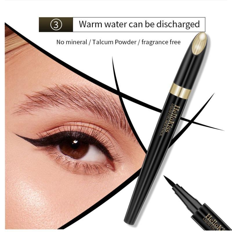 Long Lasting Liquid Eyeliner, 1 Count Quick Drying Eyeliner Pen with Precise Flexible Tip and Comfortable Grip, Easy to Apply for Eye Makeup, Professional Daily Makeup Accessories