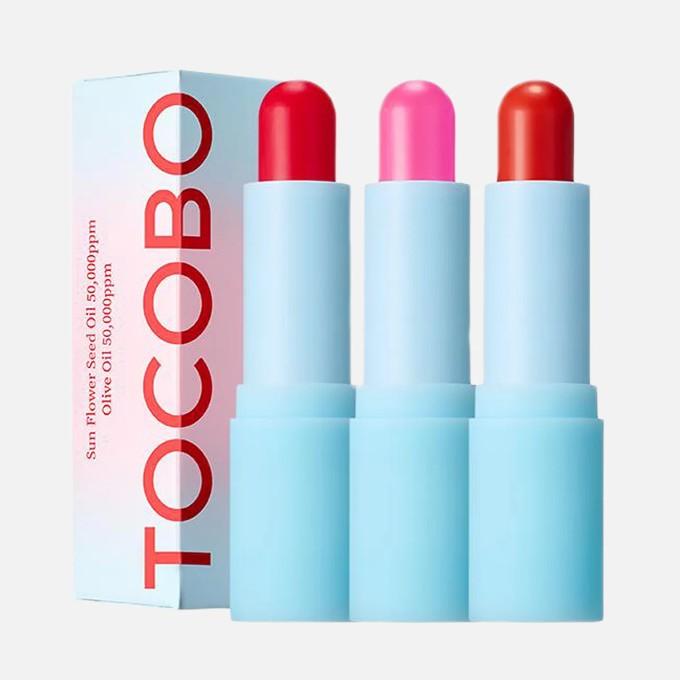 [TOCOBO] Glass Tinted Lip Balm (3 colors) moisturizing shiny lips vegan lip balm