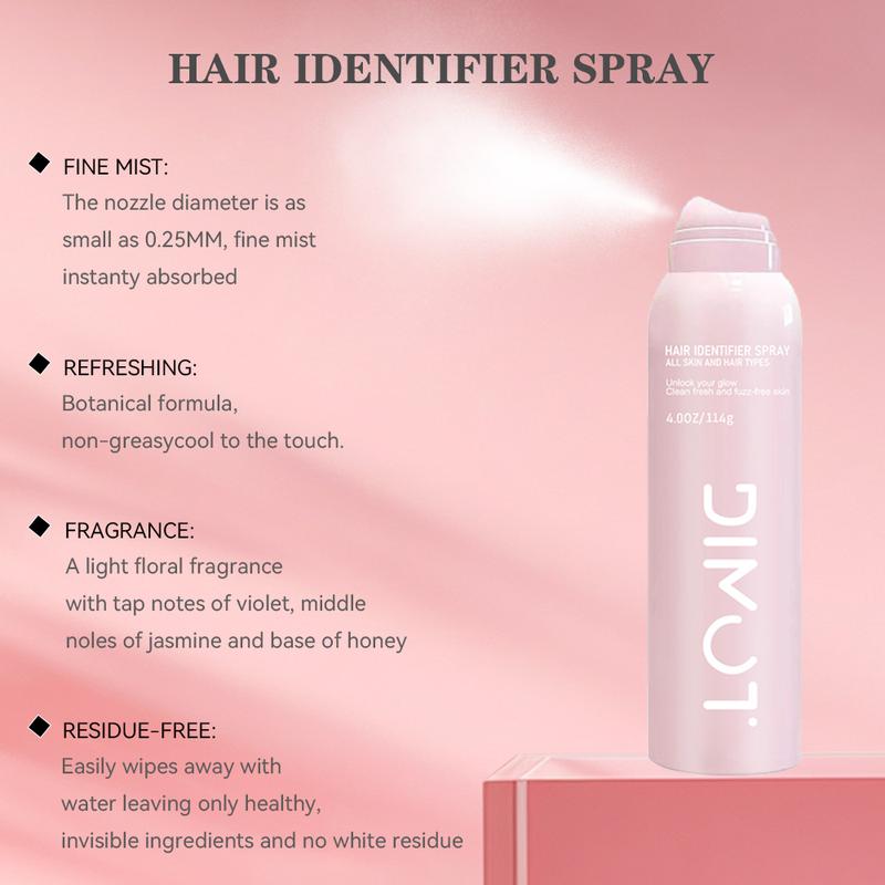 Hair Identifier Spray and Dermaplaner Set  For Dermaplaning Free Gift Moisturizing Soothing Cream