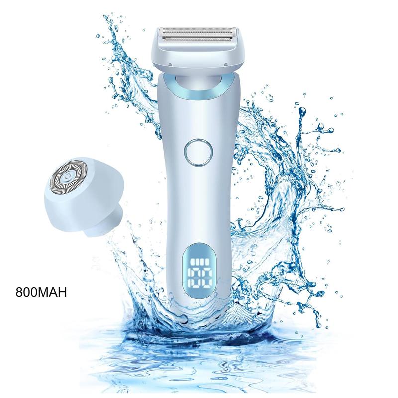 Electric Hair Remover, 1 Set 2 in 1 Electric Hair Trimmer & Hair Removal Knife, Women's LCD Display Shaver, Personal Care Appliances for Women