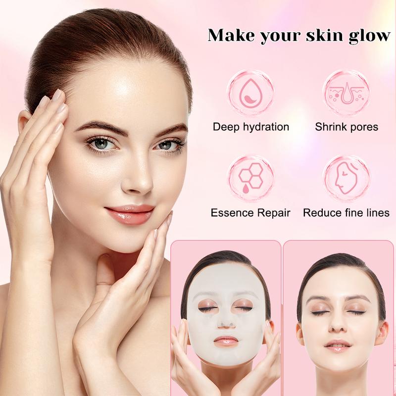 JOYYE Deep Collagen Face Mask, Moisturizing Face Mask, Face Masks for Women, Moisturizing Skin Care, All Skin Types, Comfort - 5PCS