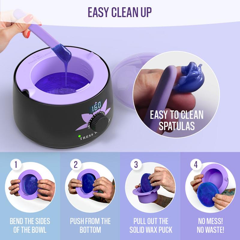 Silicone Bowl for Wax Pot by Tress Wellness | Removable Bowl to Store & Reuse Wax | Easy Wax Warmer Cleaning & Storage | Your Waxing Hair Removal BFF