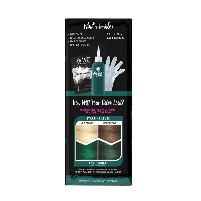 Midnight Jade No Bleach Green Semi-Permanent Hair Dye Kit