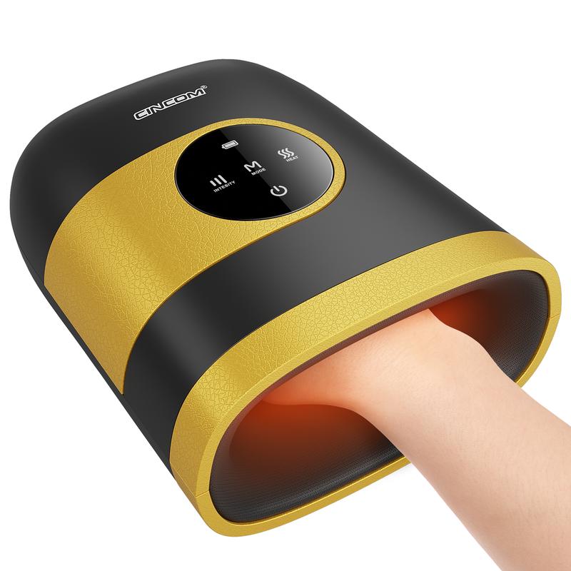 CINCOM Upgraded Hand Massager, Cordless Hand Massager with Heat for Gifts