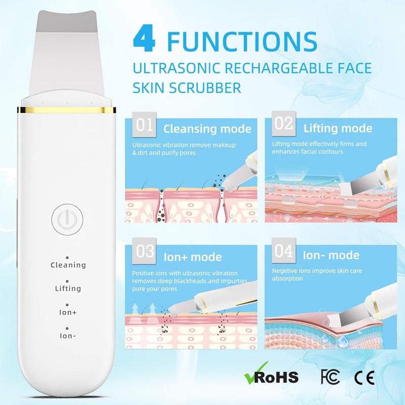 Facial Pore Cleaner, 1 Count Ultrasonic Blackhead, Professional Skincare Tool For Women, Comfort Beauty Equipment, Christmas, Christmas Gift