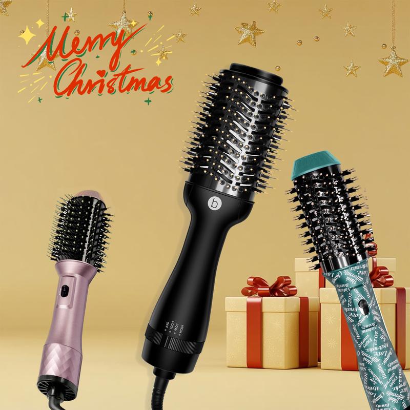 OKWRAP 3 In 1 Hair Dryer Thermal Brush Blow Dryer Brush, Styler Volumizer For Drying & Straightening, Christmas Holiday Gifts