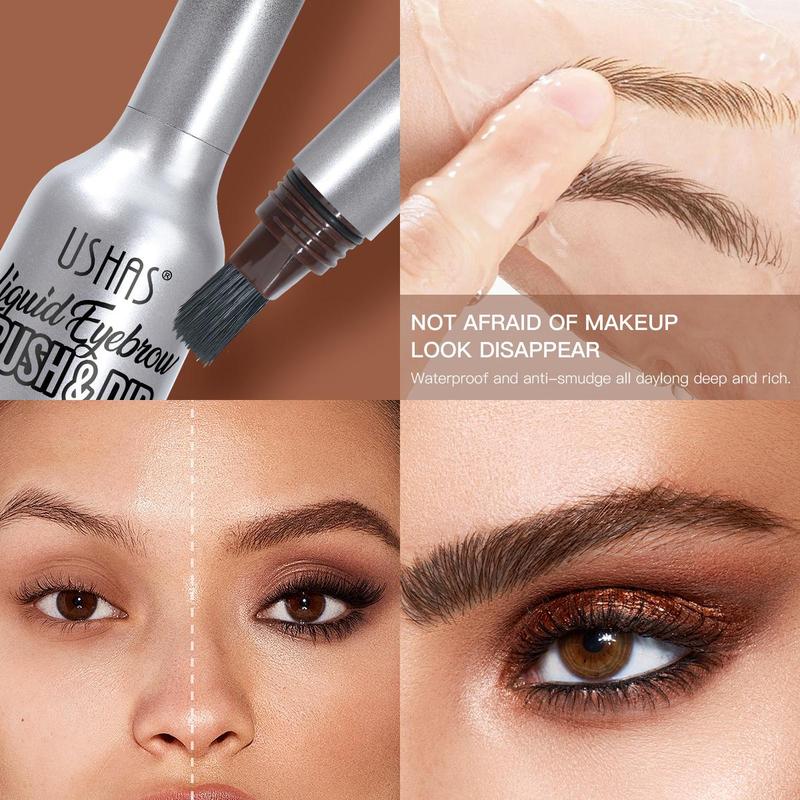 Waterproof Eyebrow Dyeing Liquid with Brush, 1 Count Long Lasting Natural Eyebrow Makeup Tool, Professional Eye Makeup Products for Women