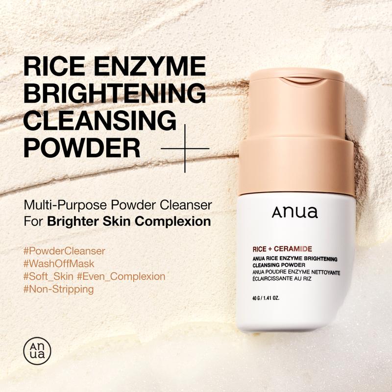 [Anua Official Shop] Rice Enzyme Brightening Cleansing Powder 40g｜Marshmallow Face mask Maker, Mild Exfoliate, korean skin care, facial cleanser