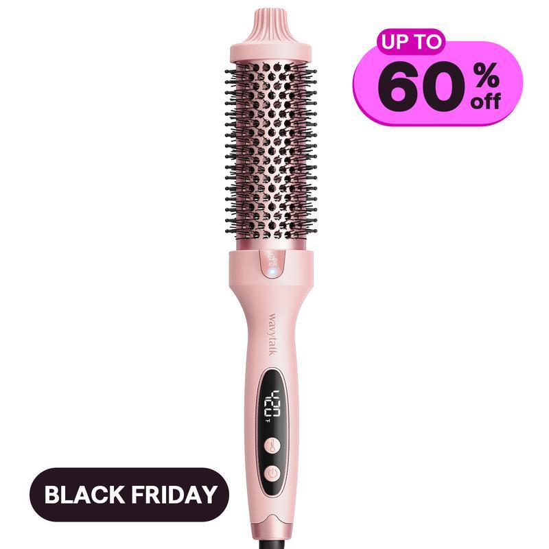 Wavytalk Negative lon Single Thermal brush 1.5Inch crimper bondi boost  air styler bio ionic  curling iron curler  iron straightener hair straightener Comfort