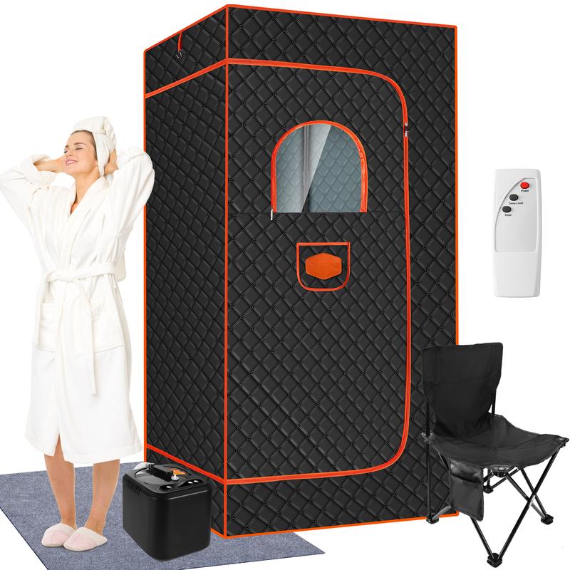 Portable Sauna for Home,Full Body Sauna Box,Personal Sauna Steam Sauna Tent at Home Spa with 3L 110V Steamer,2024 Home Sauna for Gym,Pilates,Garage,Hot Tub(36 * 36 * 71inch)