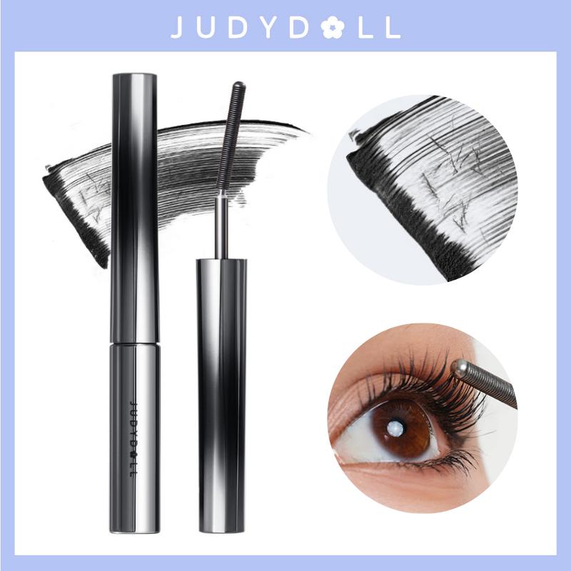 Judydoll 3D Curling Eyelash Iron Mascara, Black & Brown, Curling & Lengthening, Long-Lasting Formula, Waterproof, Smudge-Proof, 24-Hour Wear, Natural Extension and Thickening Effect, Ultra Fine Volumizing Mascara, Cosmetics Tools, Christmas Makeup